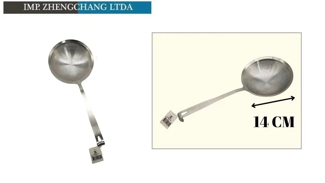 Colador acero inox 14cm  1
