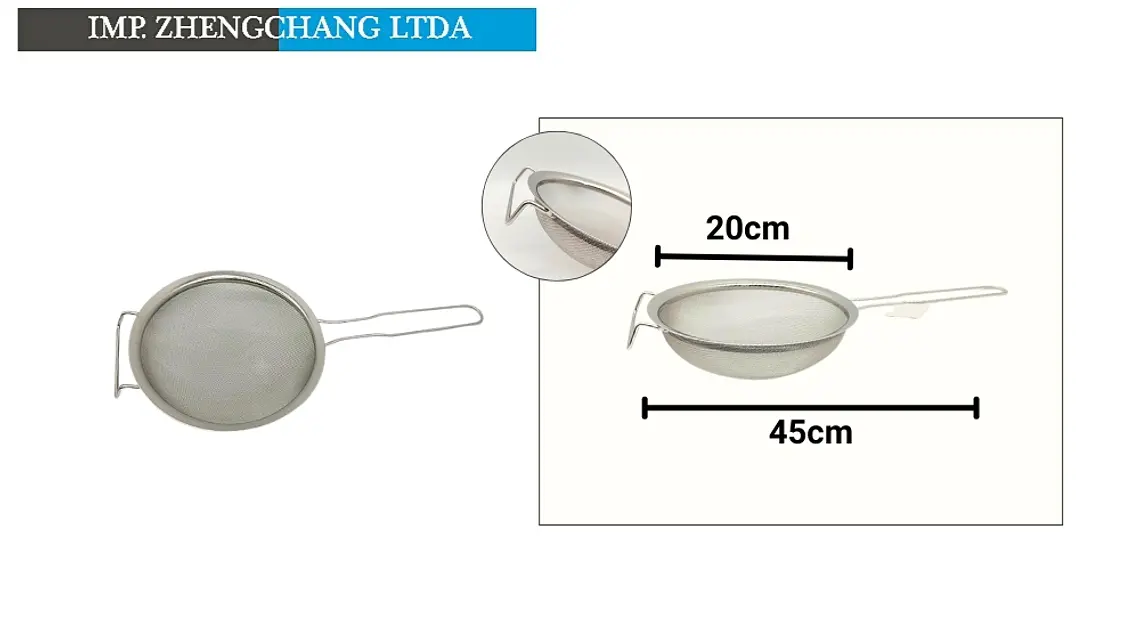 Colador acero inox 20-22cm  1
