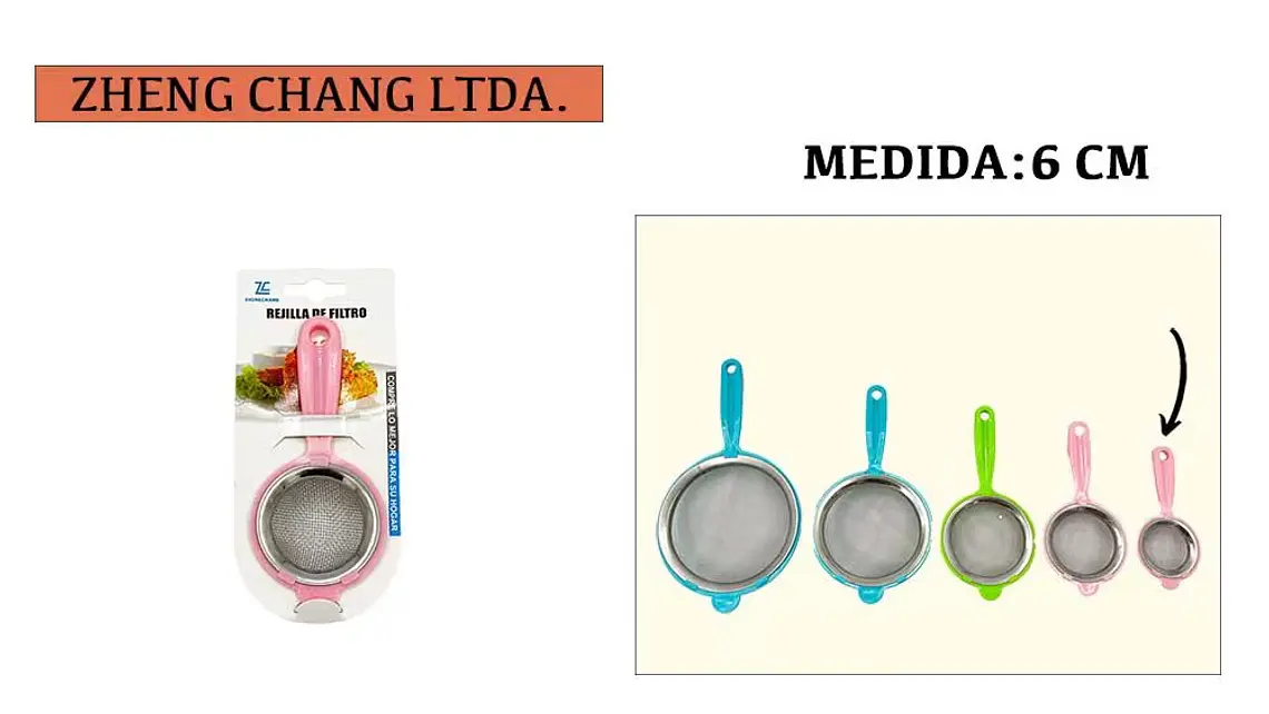 Colador plástico 6cm  1