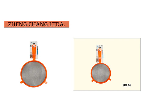 Colador plástico naranja 20cm