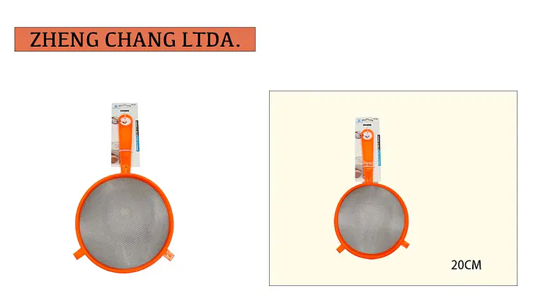 Colador plástico naranja 20cm 1