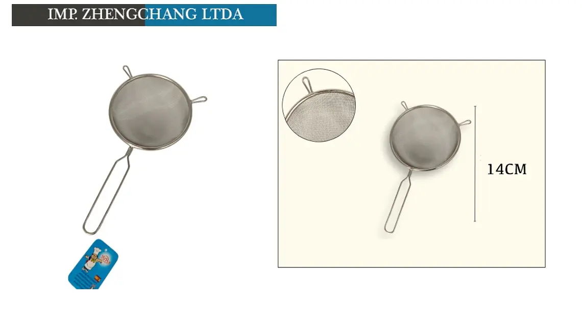 Colador/Cernidor acero inox 14cm  1