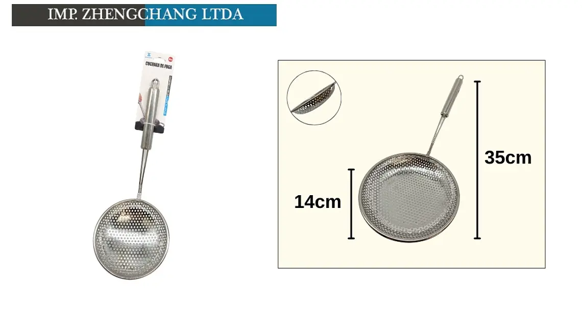Colador acero inox 14cm  1