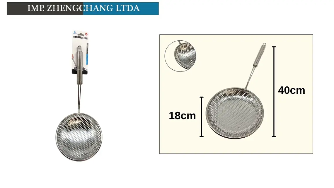 Colador acero inox 18cm  1