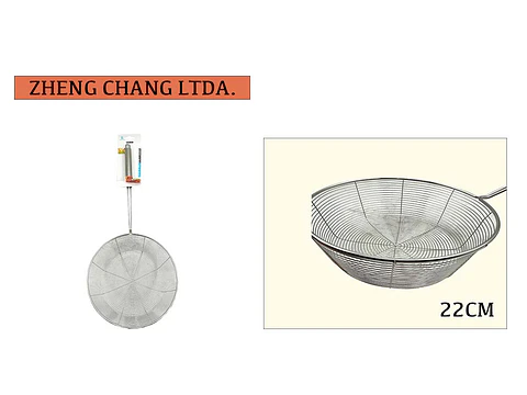 Colador canasta acero inox 22cm 