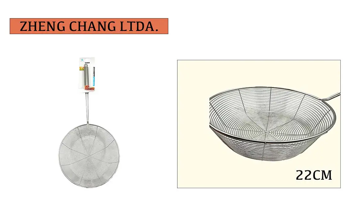 Colador canasta acero inox 22cm  1