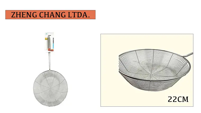 Colador canasta acero inox 22cm  1