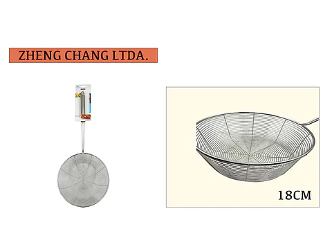 Colador canasta acero inox 18cm