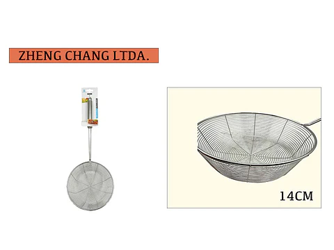 Colador canasta acero inox 14cm