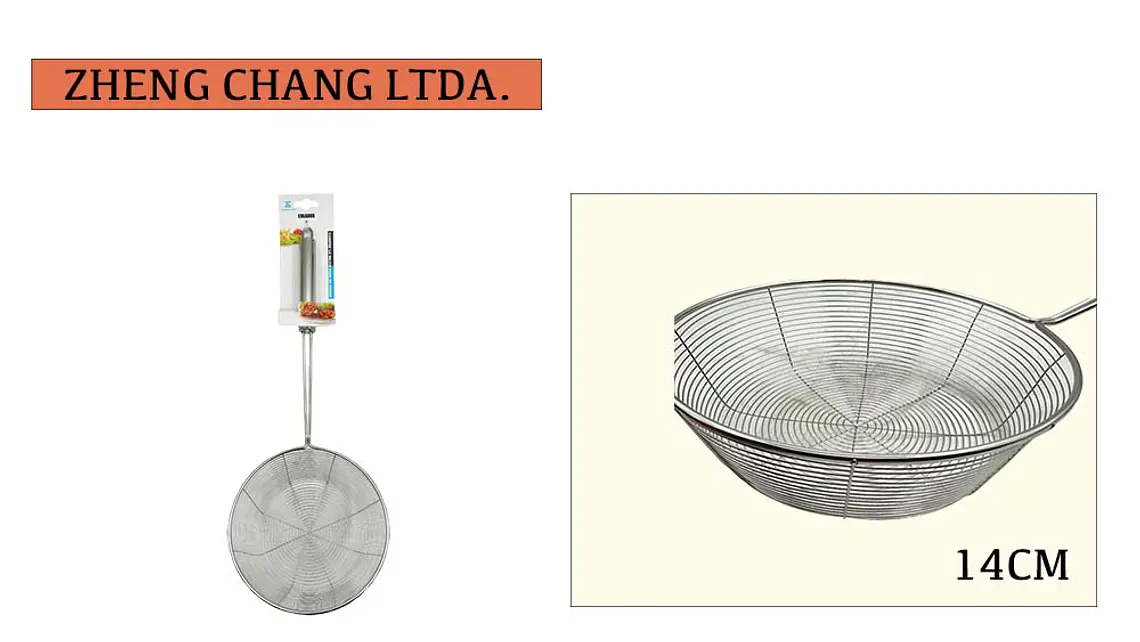 Colador canasta acero inox 14cm 1