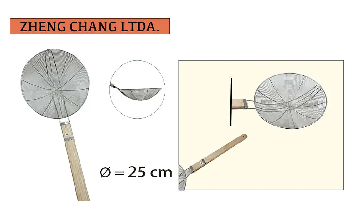Colador mango madera 25cm  1