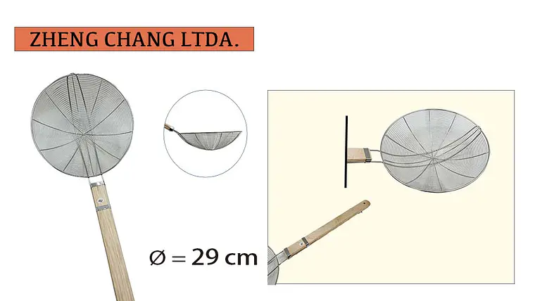Colador mango madera 29cm  1
