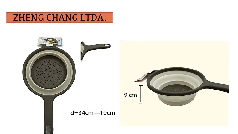 Colador plegable de silicona 1