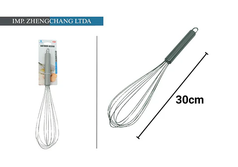 Batidor de acero inox 30 cm 