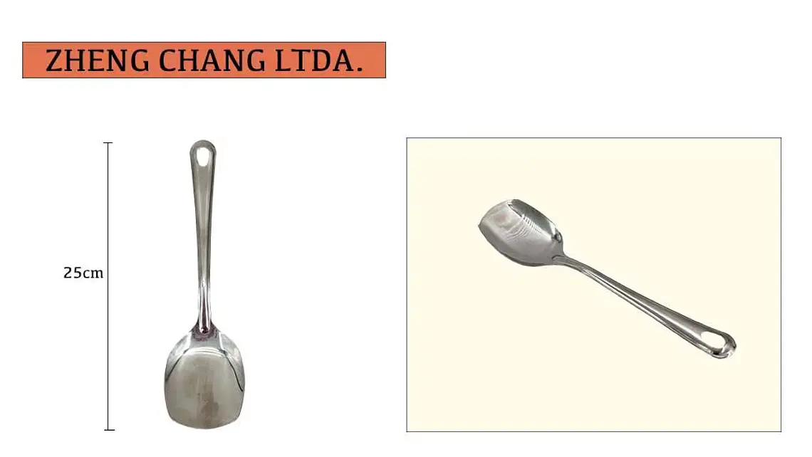 Cuchara tipo espátula acero inox   1