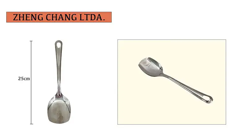 Cuchara tipo espátula acero inox   1