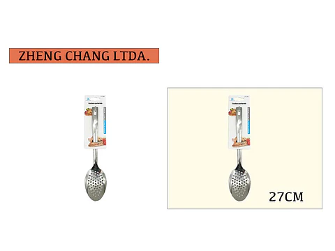 Cuchara con huecos acero inox