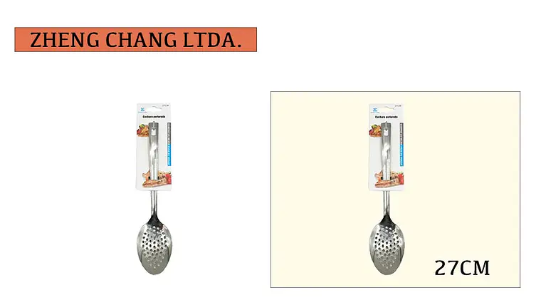 Cuchara con huecos acero inox 1