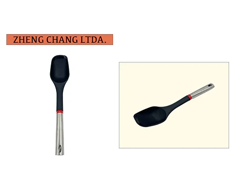 Cuchara de cocina plastica negra 