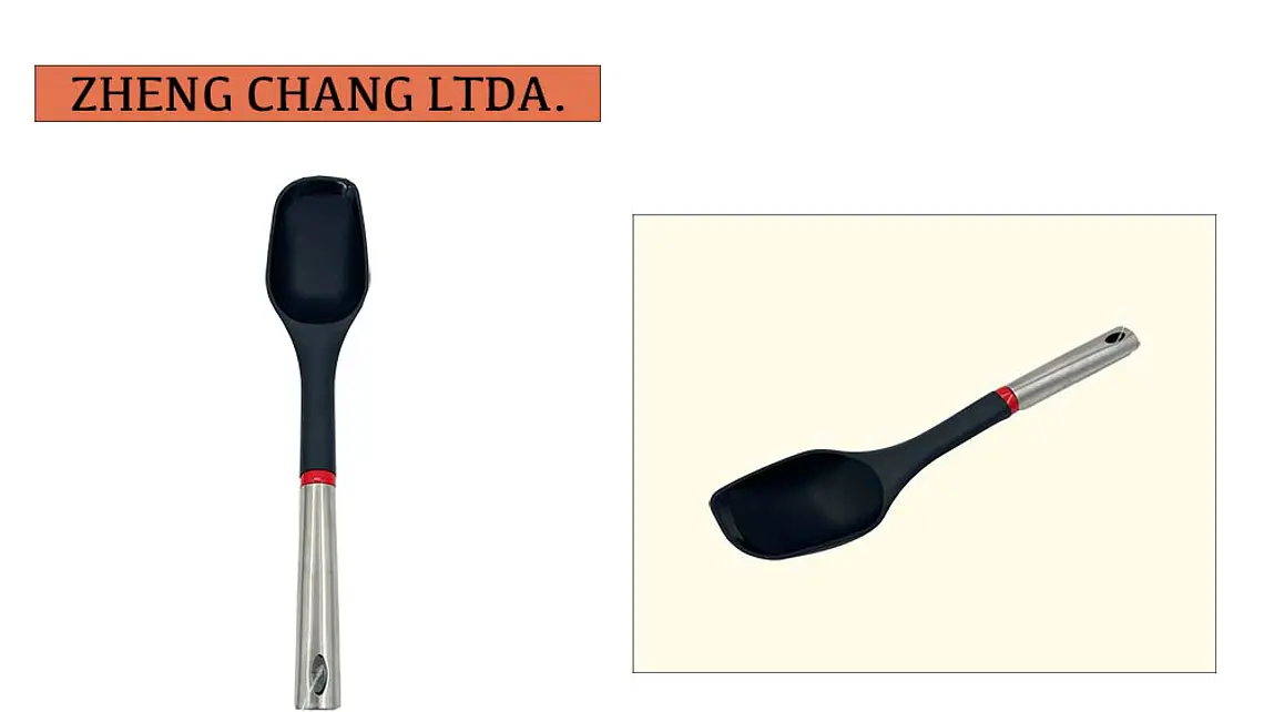 Cuchara de cocina plastica negra  1