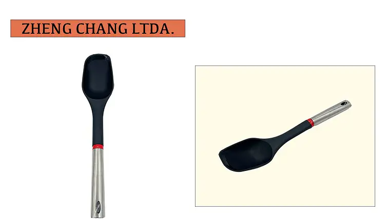 Cuchara de cocina plastica negra  1