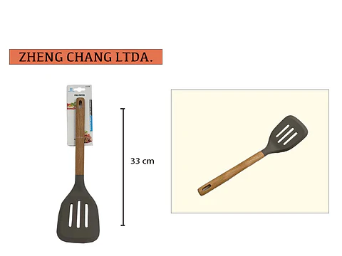Espátula se silicona estilo madera  