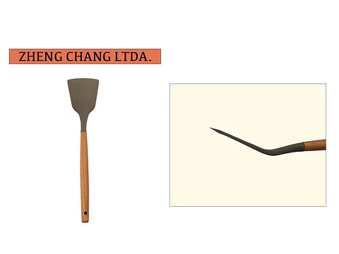 Espatula de silicona estilo madera 