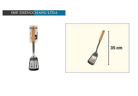 Espátula de acero inox mango de madera
