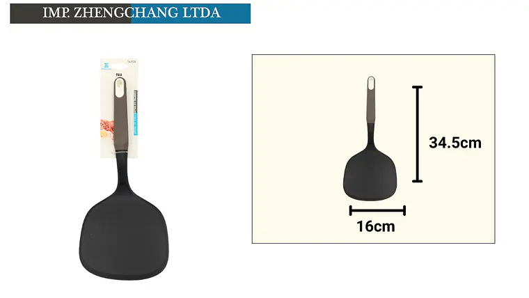 Espátula plástica negra ancha  1