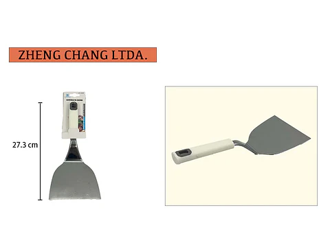 Espátula curva mango plástico 