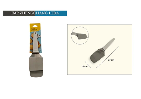 Espátula metálica mango plástico 
