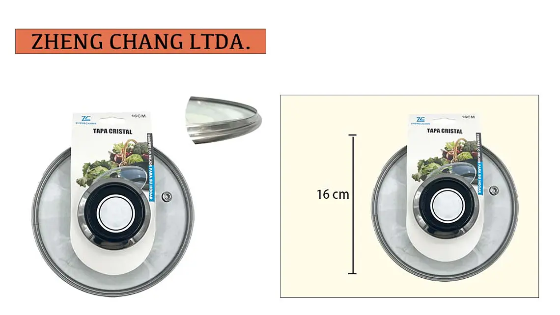 Tapa de vidrio 16cm  1