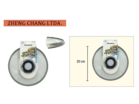 Tapa de vidrio 20cm 