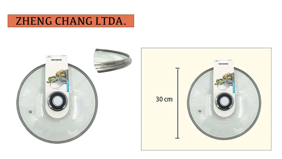Tapa de vidrio 30cm  1
