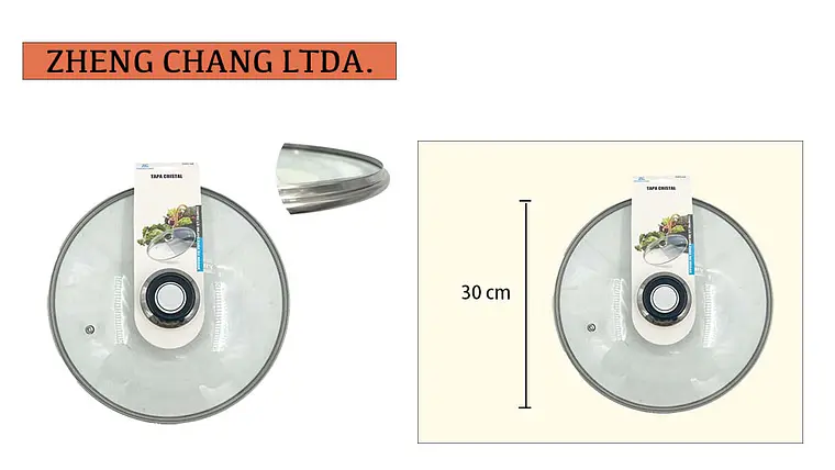 Tapa de vidrio 30cm  1