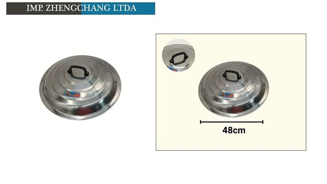 Tapa acero inox 48cm  1