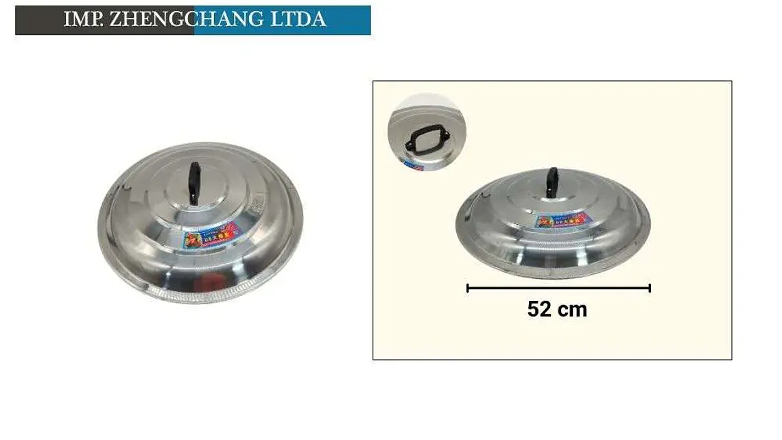 Tapa acero inox 52cm  1