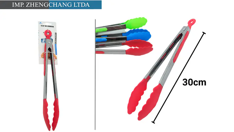 Pinza metálica ovalada colores 30cm  1