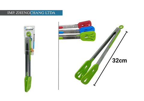 Pinza metálica de silicona colores 32cm  