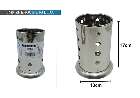 Escurridor cilindro acero inox 