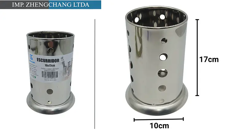 Escurridor cilindro acero inox  1
