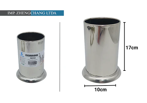Escurridor liso cilindro de acero inox 