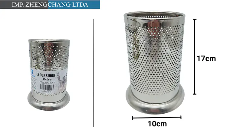 Escurridor cilindro acero inox  1