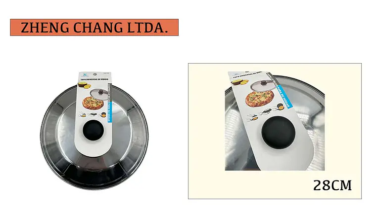 Tapa acero inox 28cm  1