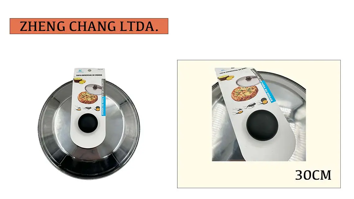 Tapa acero inox 30cm  1