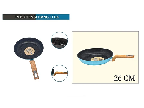 Sartén antiadherente celeste 26cm