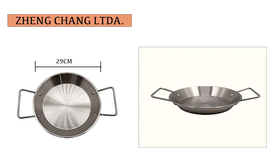 Paila acero inox 29cm  1
