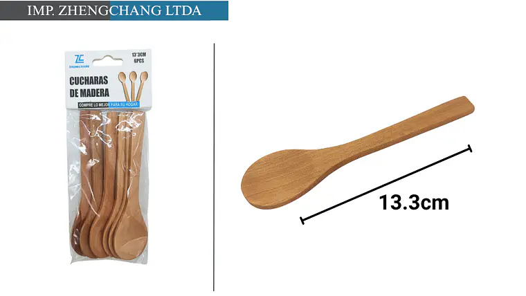 Cucharita de madera 13.3cm 1