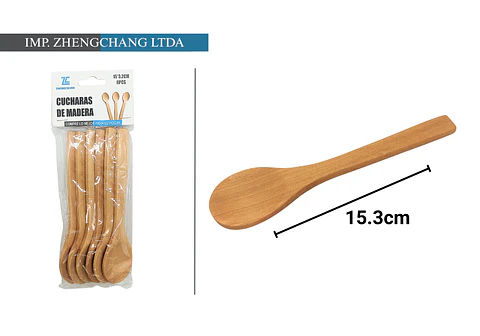 Cucharita de madera 15.3cm 