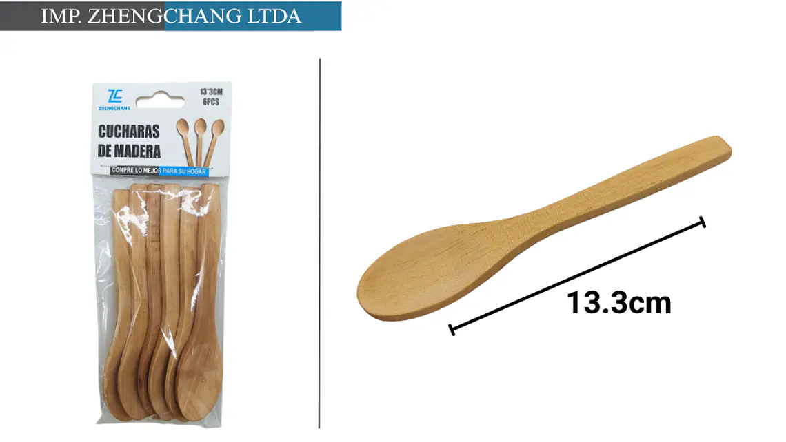 Cucharita de madera 13.3cm 1